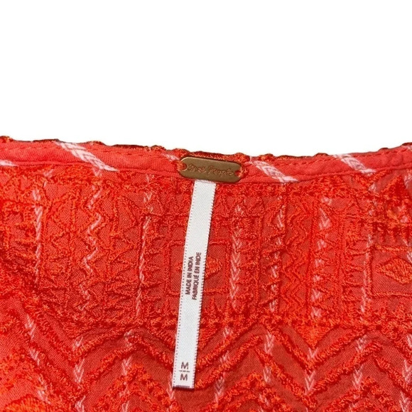 Free People | Orange Striped Mini Shift Dress. Small. Excellent condition! - Picture 8 of 8